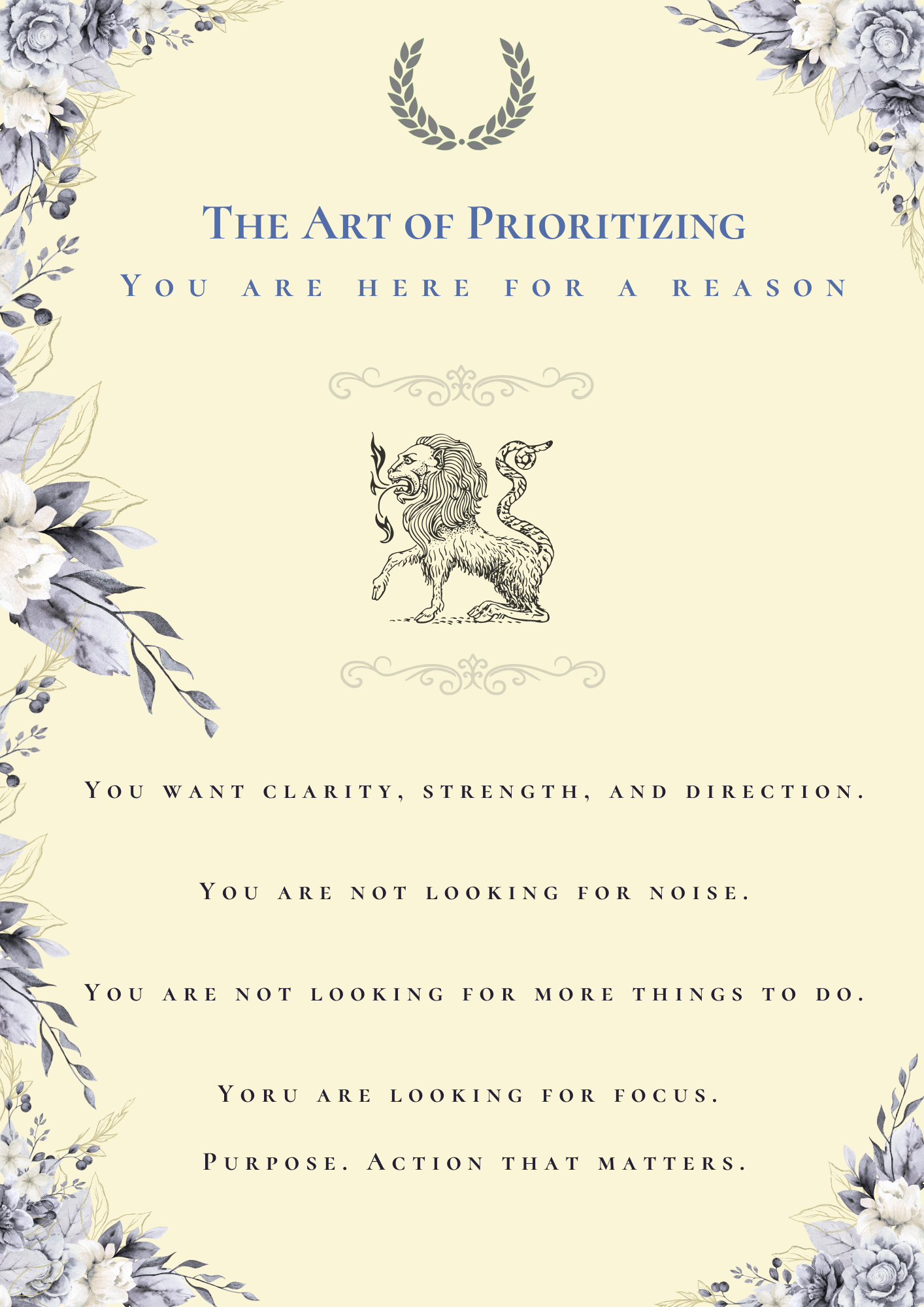 The Art of Prioritazing